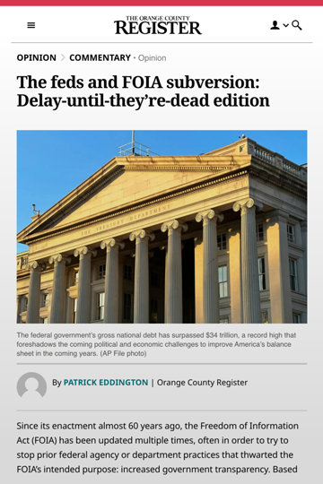 Orange County Register FOIA article