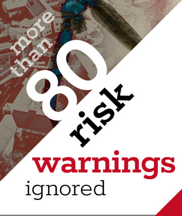 More than 80 risk warnings ignored