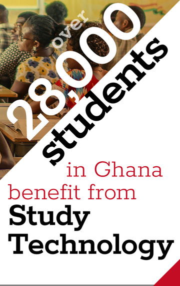 Over 28,000 students in Ghana benefit from Study Technology.