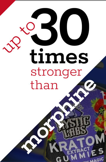 Up to 30 times stronger than morphine.