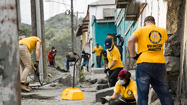Freewinds Helps St. Vincent Following Volcanic Eruptions
