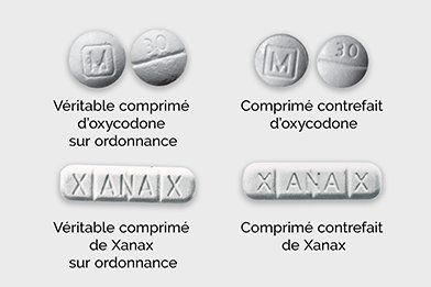 Le fentanyl est si puissant et mortel qu’une dose de cette taille — seulement deux milligrammes — peut être fatale. Des réseaux criminels de trafiquants de drogue produisent en masse des comprimés contrefaits, les coupant avec du fentanyl et les vendant comme des médicaments sur ordonnance.