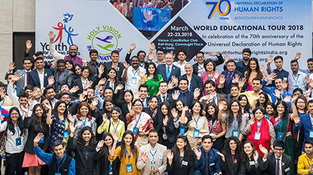 國際青少年人權協會世界巡迴團參加四場區域高峰會