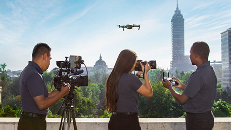 Scientology Media Productions shoot team