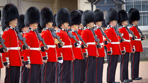 Guardas no Palácio de Buckingham