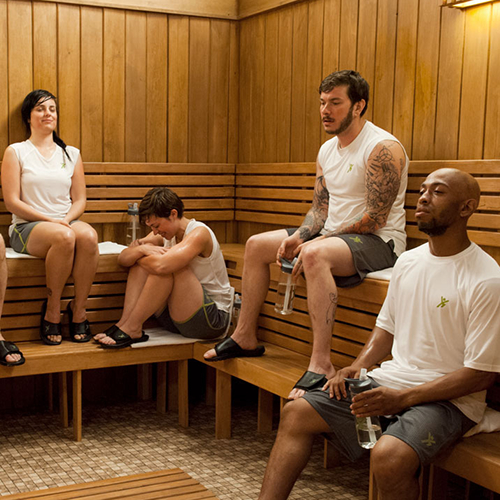 Narconon Sauna - A Group of Students