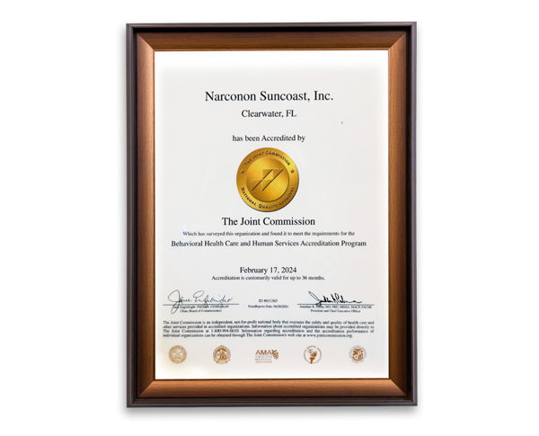 License and Joint Commission accreditation docs