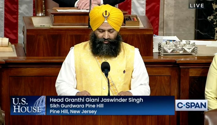 Sikh Religious Leader Creates History With Opening Prayer for Congress