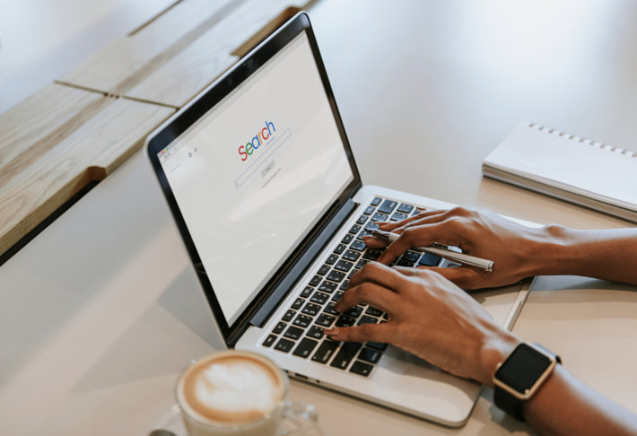 searching on computer