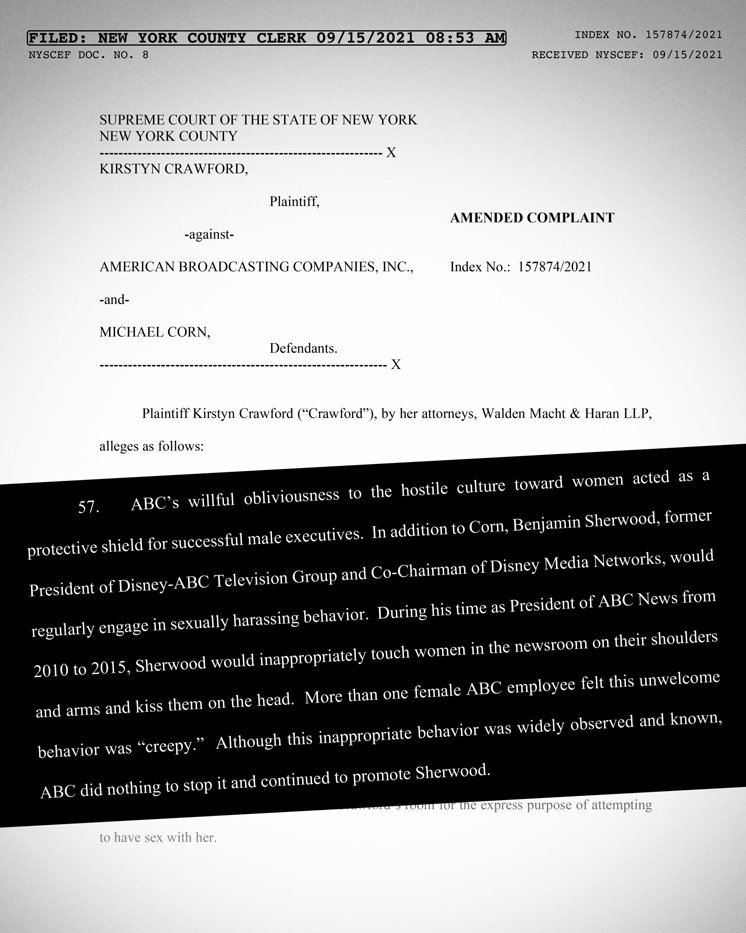 Lawsuit describing Ben Sherwood's sexual harassment