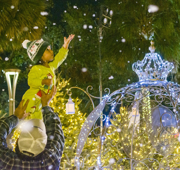 Kid with Cinderella chariot