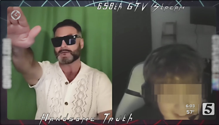 Jon Minadeo doing the nazi salute