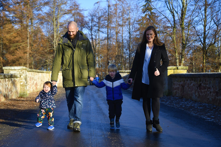 Matt Brown with family