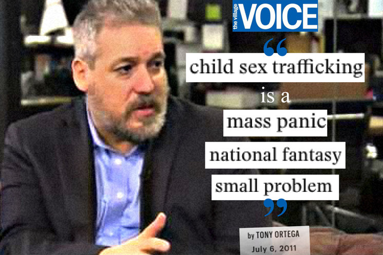 Tony Ortega downplaying child trafficking