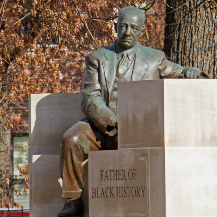 Black History Month founder statue