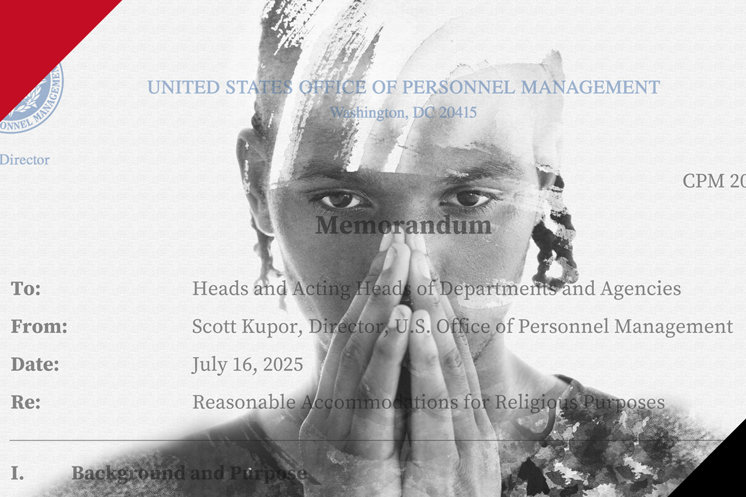 Woman hands in prayer with document