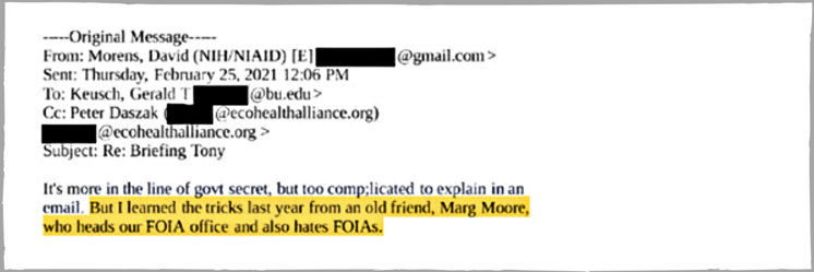 David Morens email on Margaret Moore - hates FOIA