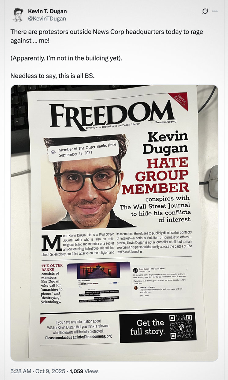 Kevin Dugan post on X