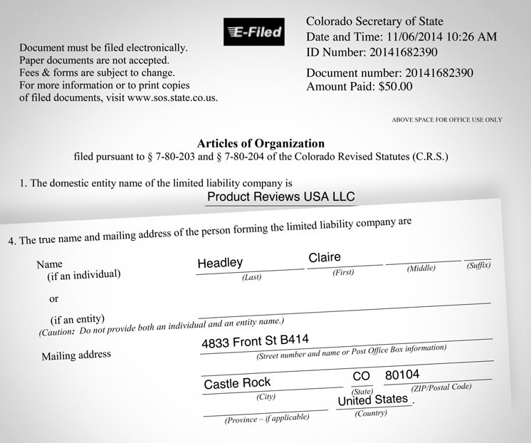 Claire Headley eFile document