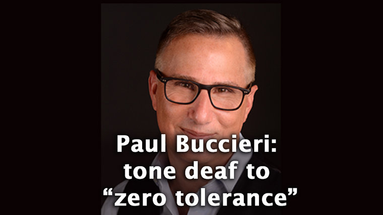 When it Comes to Domestic Abuse, A&E’s Buccieri Shuns “Zero Tolerance”