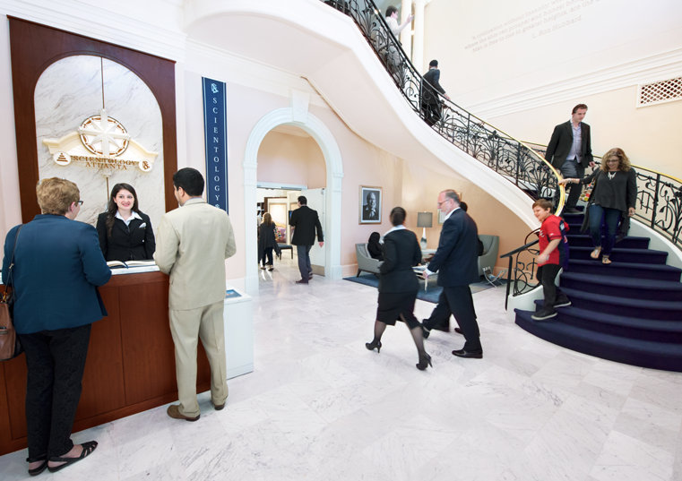 Church of Scientology Atlanta. Reception area