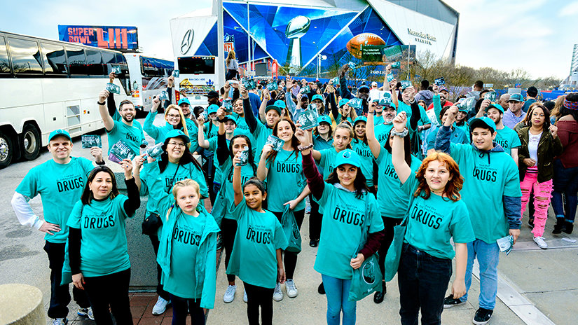 Drug Free World Action Supports Atlanta During Super Bowl 53