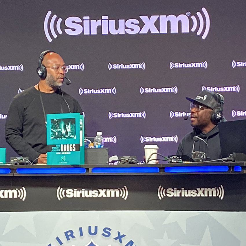 Marshall Faulk on SiriusXM sharing the Drug-Free World’s initiative and how to learn the truth about drugs.