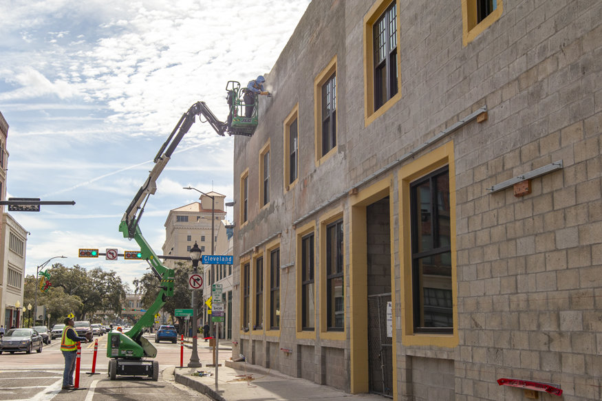 Preparing for flashing installation.