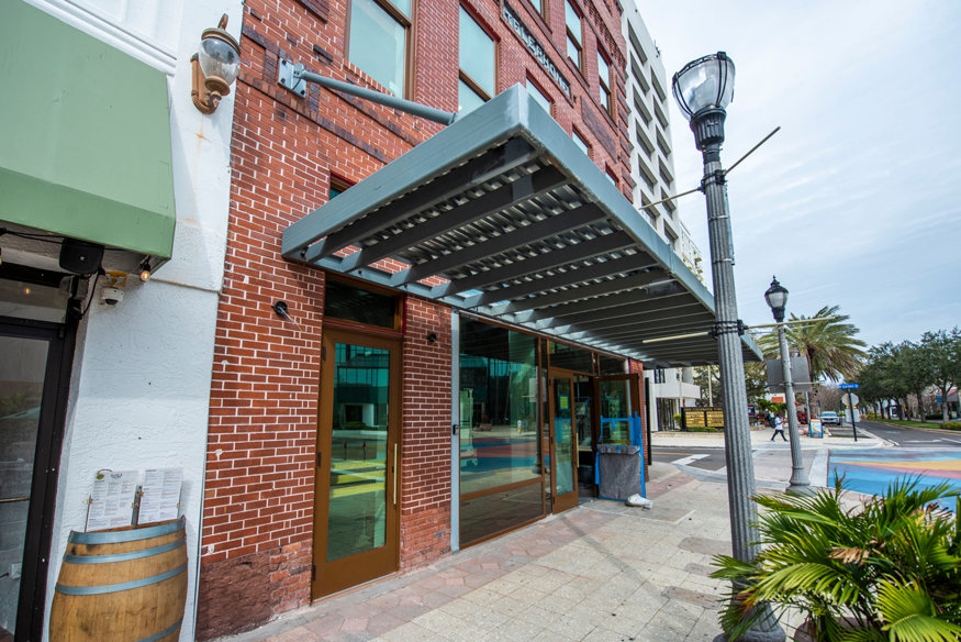telephone-building-awning-installation