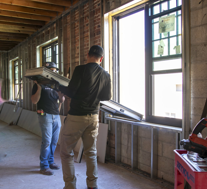 peoples bank window installation