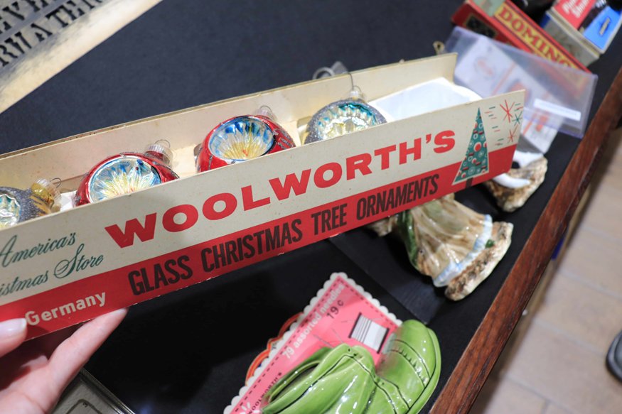 Woolworth glass Christmas ornamets.