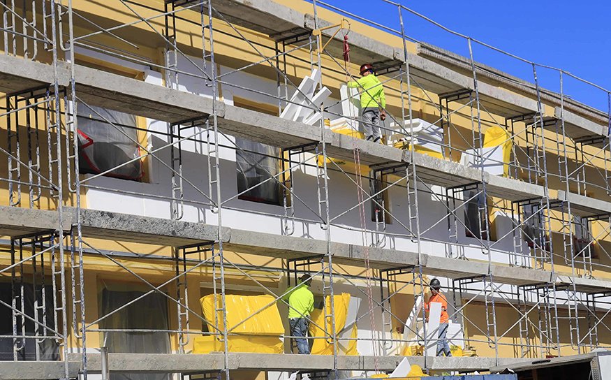 Exterior Insulation worked on every level.