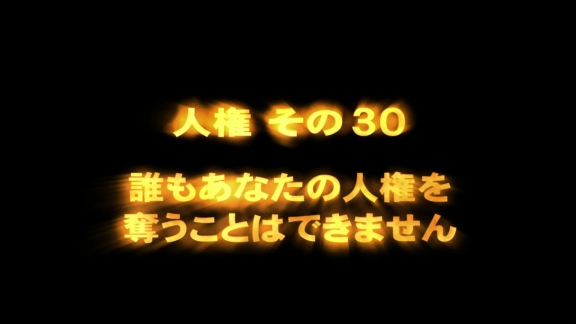 30. 誰もあなたの人権を奪うことはできません